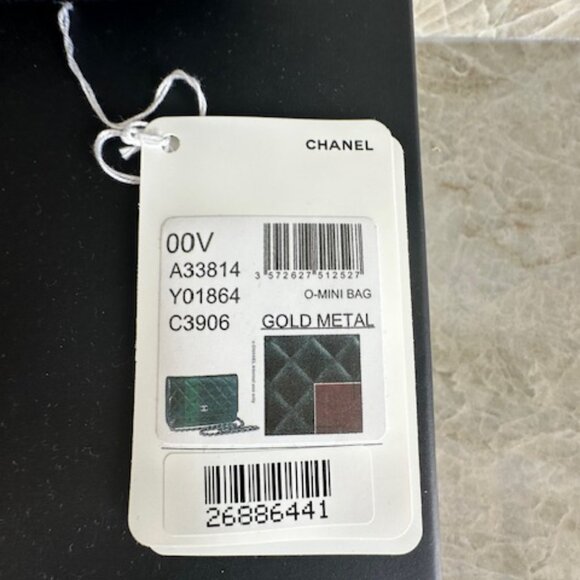 Chanel Lambskin Caviar Black Wallet On Chain Gold Hardware - Picture 2 of 15